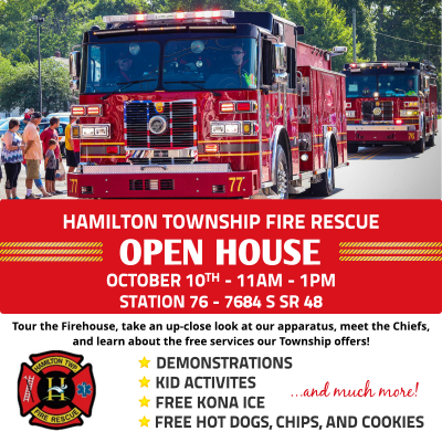 Hamilton Township Fire Rescue Open House flyer